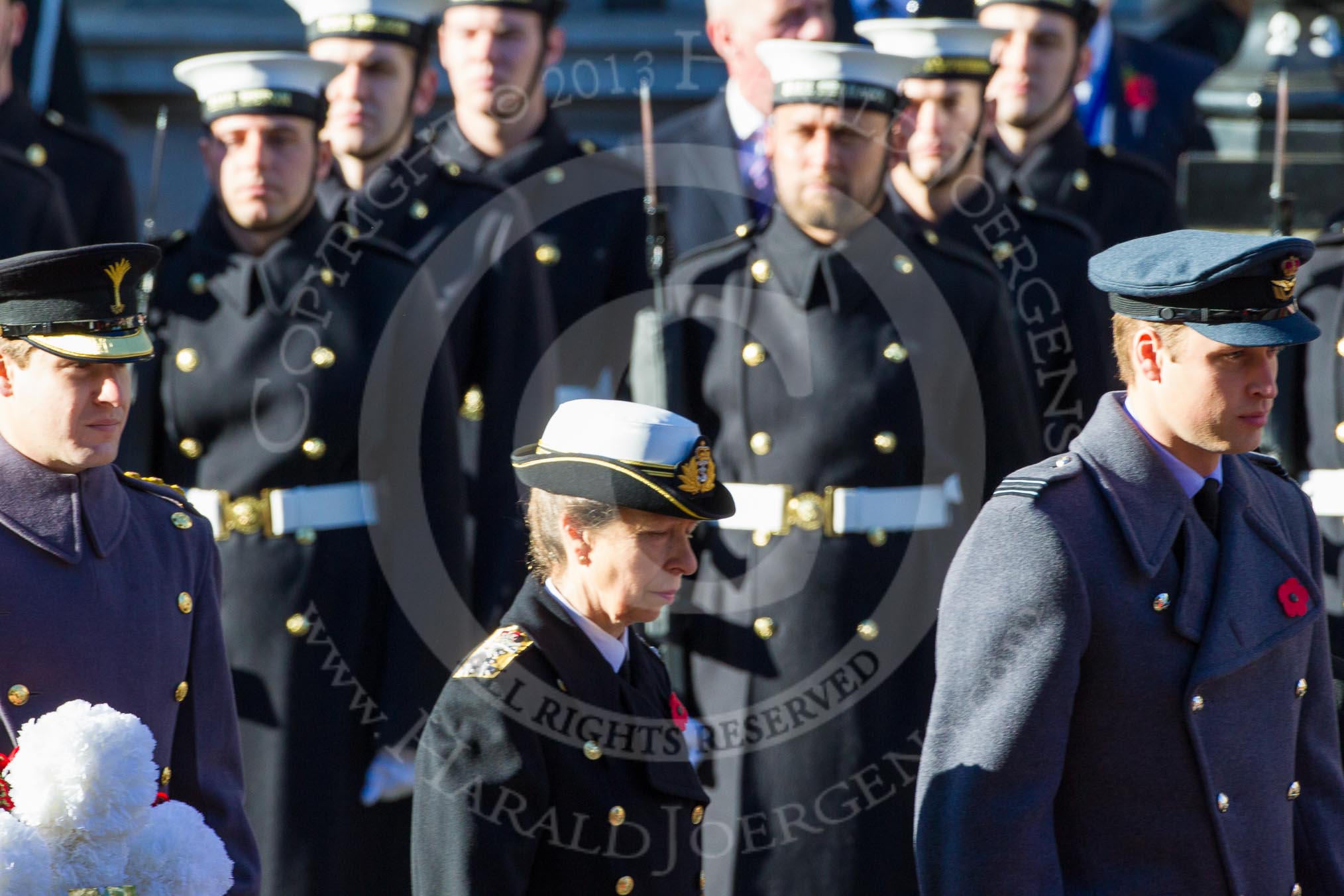 HRH Duke of Cambridge, HRH The Princess Royal and Equerry to HRH Prince Henry of Wales.