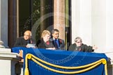 Guests on one of the balconies of the Foreign- and Commonwealth Office Building.