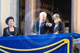 Guests on one of the balconies of the Foreign- and Commonwealth Building.