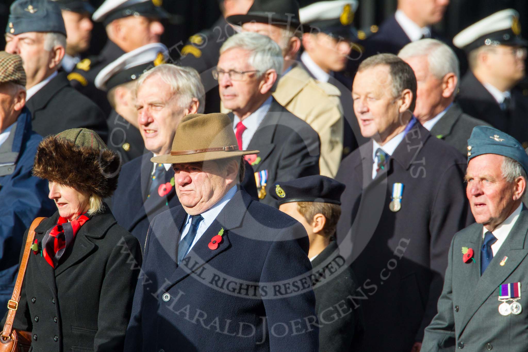 Remembrance Sunday at the Cenotaph in London 2014: Group C17 - Blenheim Society.
Press stand opposite the Foreign Office building, Whitehall, London SW1,
London,
Greater London,
United Kingdom,
on 09 November 2014 at 11:40, image #155