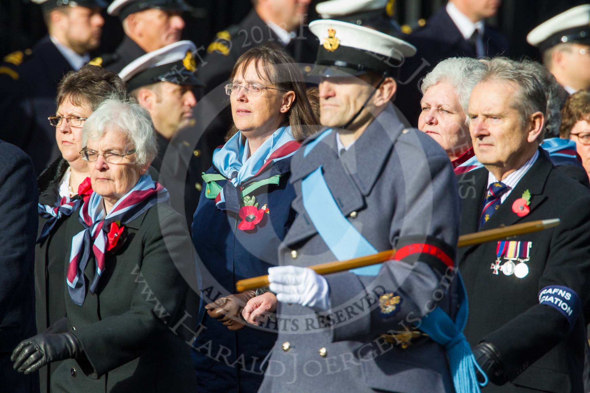 Remembrance Sunday at the Cenotaph in London 2014: Group C23 - Princess Mary's Royal Air Force Nursing Service
Association.
Press stand opposite the Foreign Office building, Whitehall, London SW1,
London,
Greater London,
United Kingdom,
on 09 November 2014 at 11:41, image #192