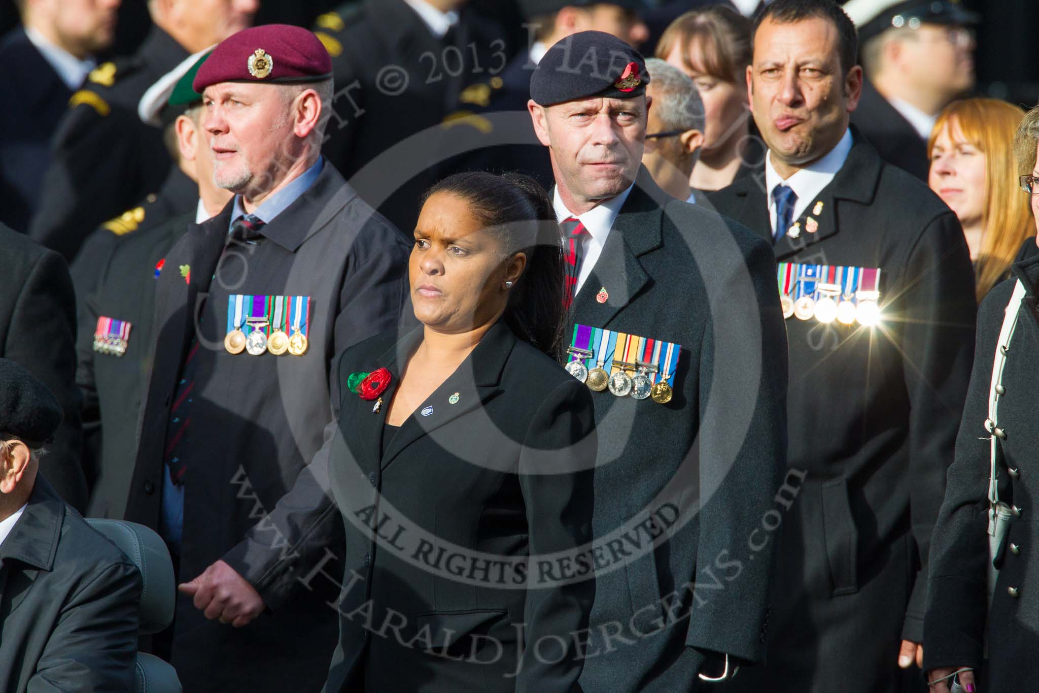 Remembrance Sunday at the Cenotaph in London 2014: Group C24 - British Limbless Ex-Service Men's Association.
Press stand opposite the Foreign Office building, Whitehall, London SW1,
London,
Greater London,
United Kingdom,
on 09 November 2014 at 11:41, image #212