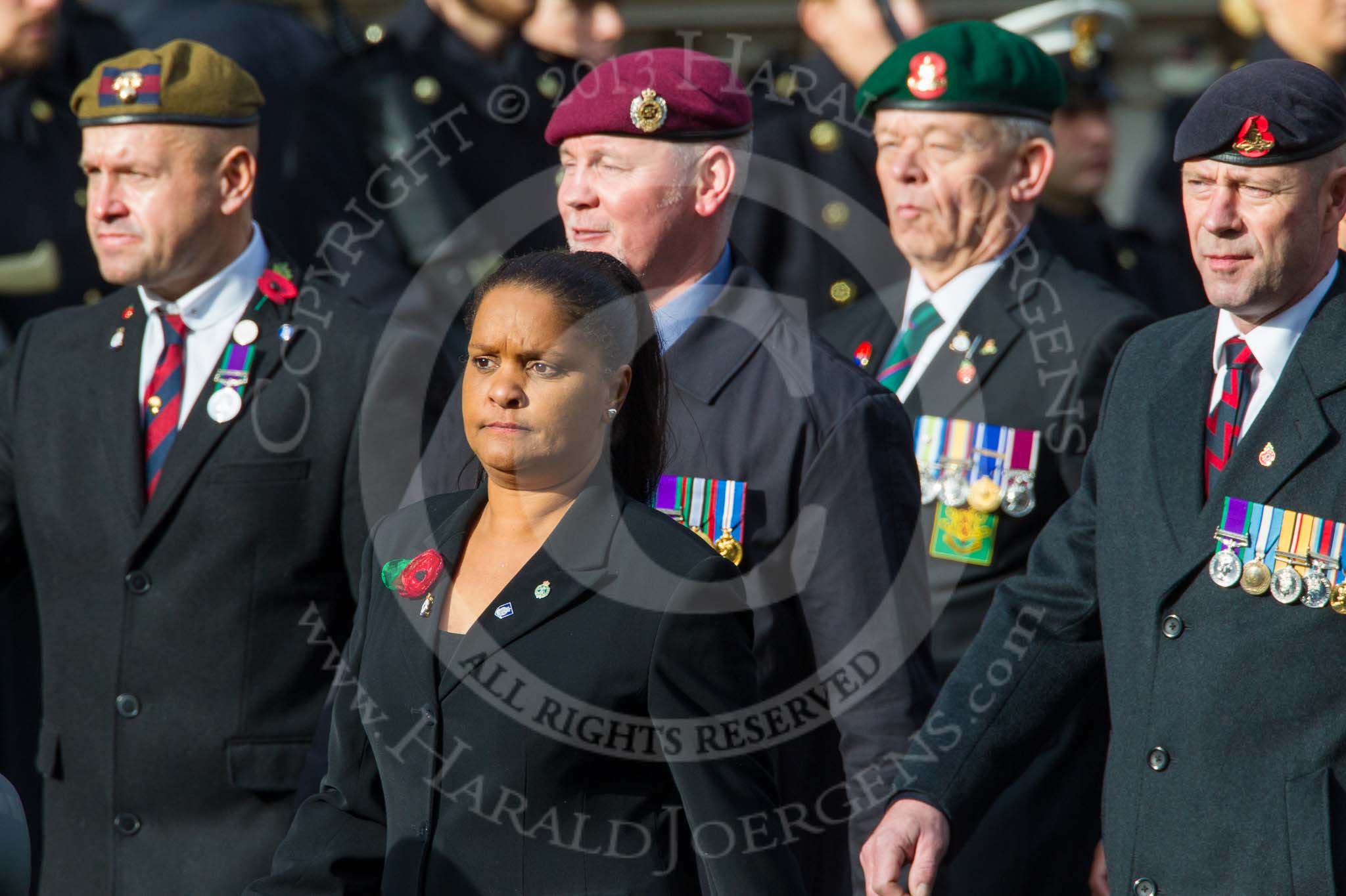 Remembrance Sunday at the Cenotaph in London 2014: Group C24 - British Limbless Ex-Service Men's Association.
Press stand opposite the Foreign Office building, Whitehall, London SW1,
London,
Greater London,
United Kingdom,
on 09 November 2014 at 11:41, image #216
