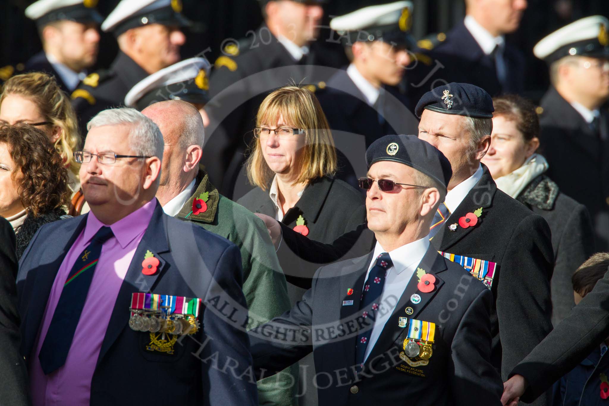 Remembrance Sunday at the Cenotaph in London 2014: Group C29 - Combat Stress.
Press stand opposite the Foreign Office building, Whitehall, London SW1,
London,
Greater London,
United Kingdom,
on 09 November 2014 at 11:43, image #268