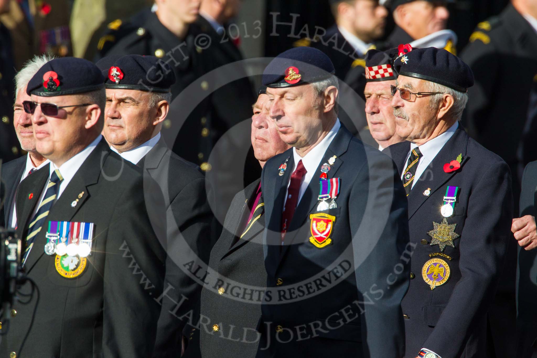 Remembrance Sunday at the Cenotaph in London 2014: Group D13 - Northern Ireland Veterans' Association.
Press stand opposite the Foreign Office building, Whitehall, London SW1,
London,
Greater London,
United Kingdom,
on 09 November 2014 at 11:45, image #369