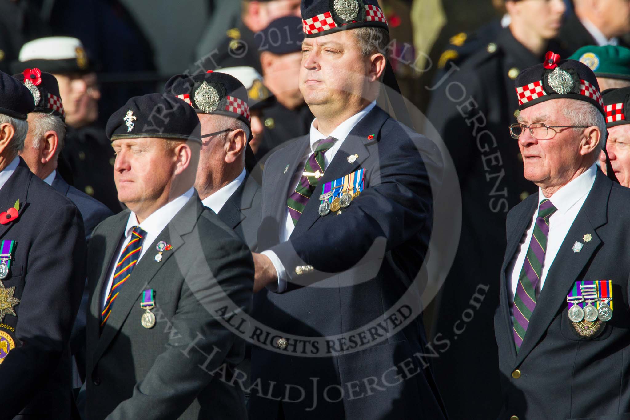 Remembrance Sunday at the Cenotaph in London 2014: Group D13 - Northern Ireland Veterans' Association.
Press stand opposite the Foreign Office building, Whitehall, London SW1,
London,
Greater London,
United Kingdom,
on 09 November 2014 at 11:45, image #371