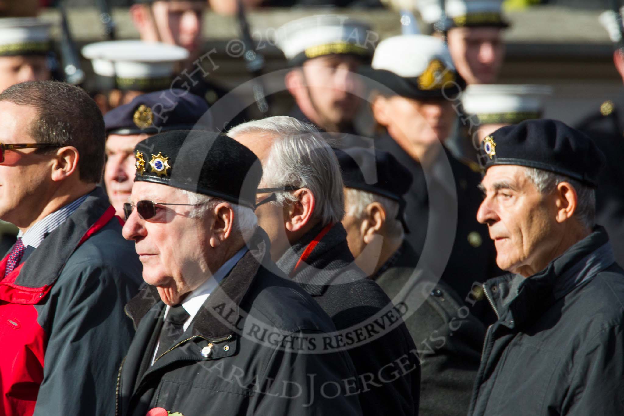 Remembrance Sunday at the Cenotaph in London 2014: Group D22 - Association of Jewish Ex-Servicemen & Women.
Press stand opposite the Foreign Office building, Whitehall, London SW1,
London,
Greater London,
United Kingdom,
on 09 November 2014 at 11:46, image #420