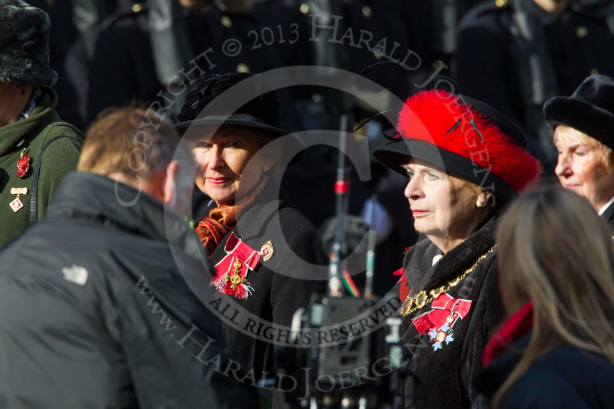 Remembrance Sunday at the Cenotaph in London 2014: Group D24 - War Widows Association.
Press stand opposite the Foreign Office building, Whitehall, London SW1,
London,
Greater London,
United Kingdom,
on 09 November 2014 at 11:46, image #431