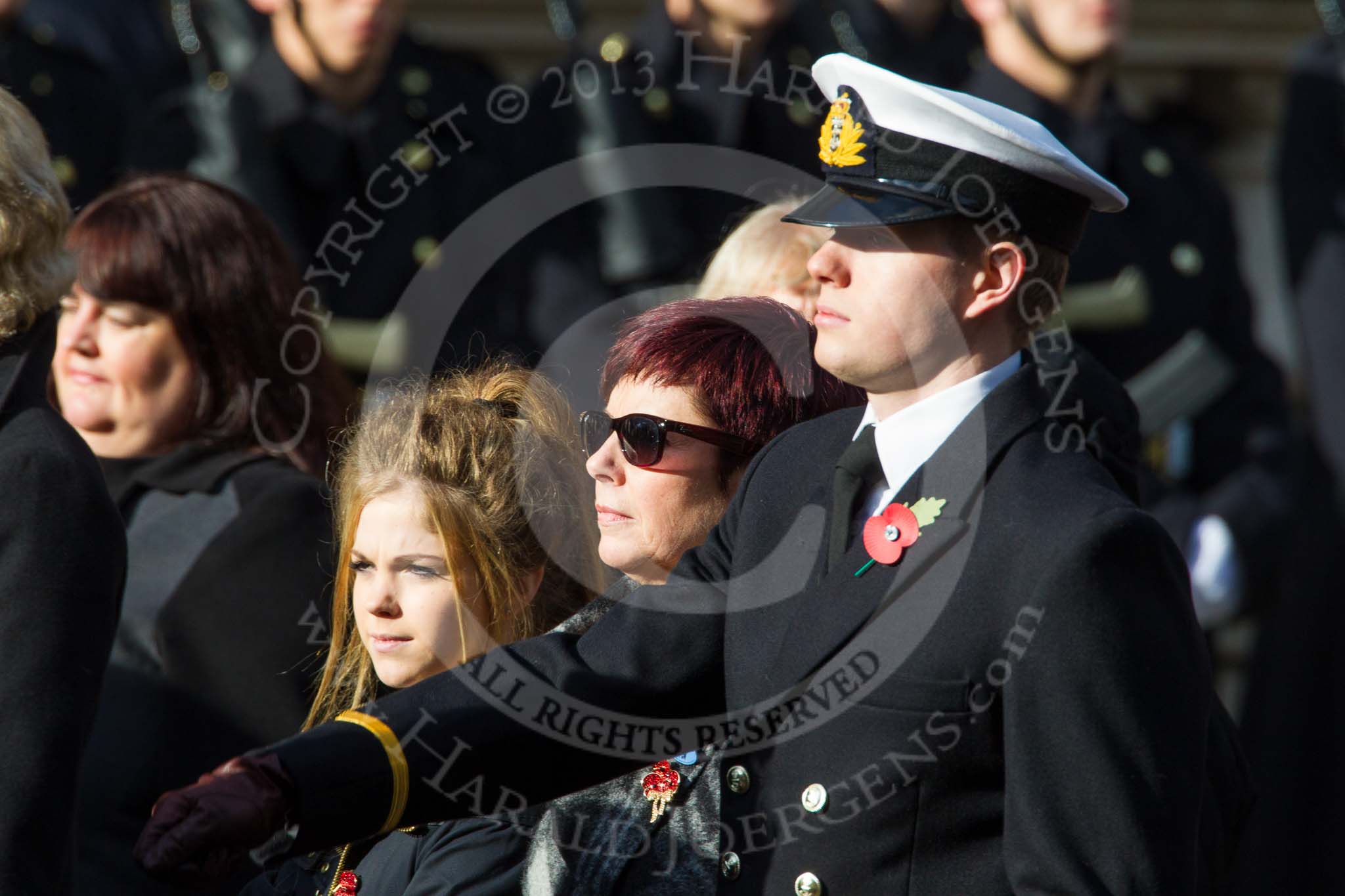 Remembrance Sunday at the Cenotaph in London 2014: Group D24 - War Widows Association.
Press stand opposite the Foreign Office building, Whitehall, London SW1,
London,
Greater London,
United Kingdom,
on 09 November 2014 at 11:47, image #443