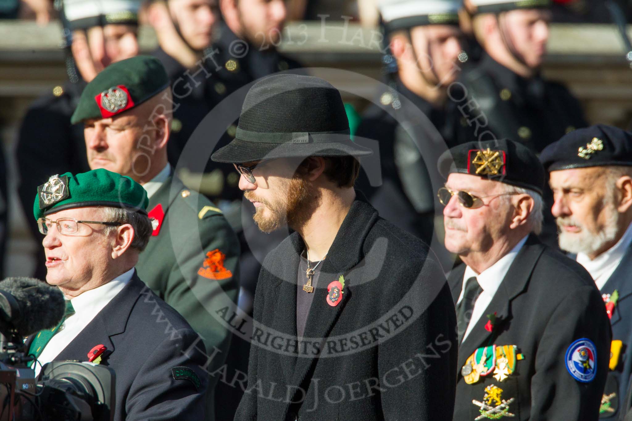 Remembrance Sunday at the Cenotaph in London 2014: Group D29 - Bond Van Wapenbroeders.
Press stand opposite the Foreign Office building, Whitehall, London SW1,
London,
Greater London,
United Kingdom,
on 09 November 2014 at 11:48, image #510