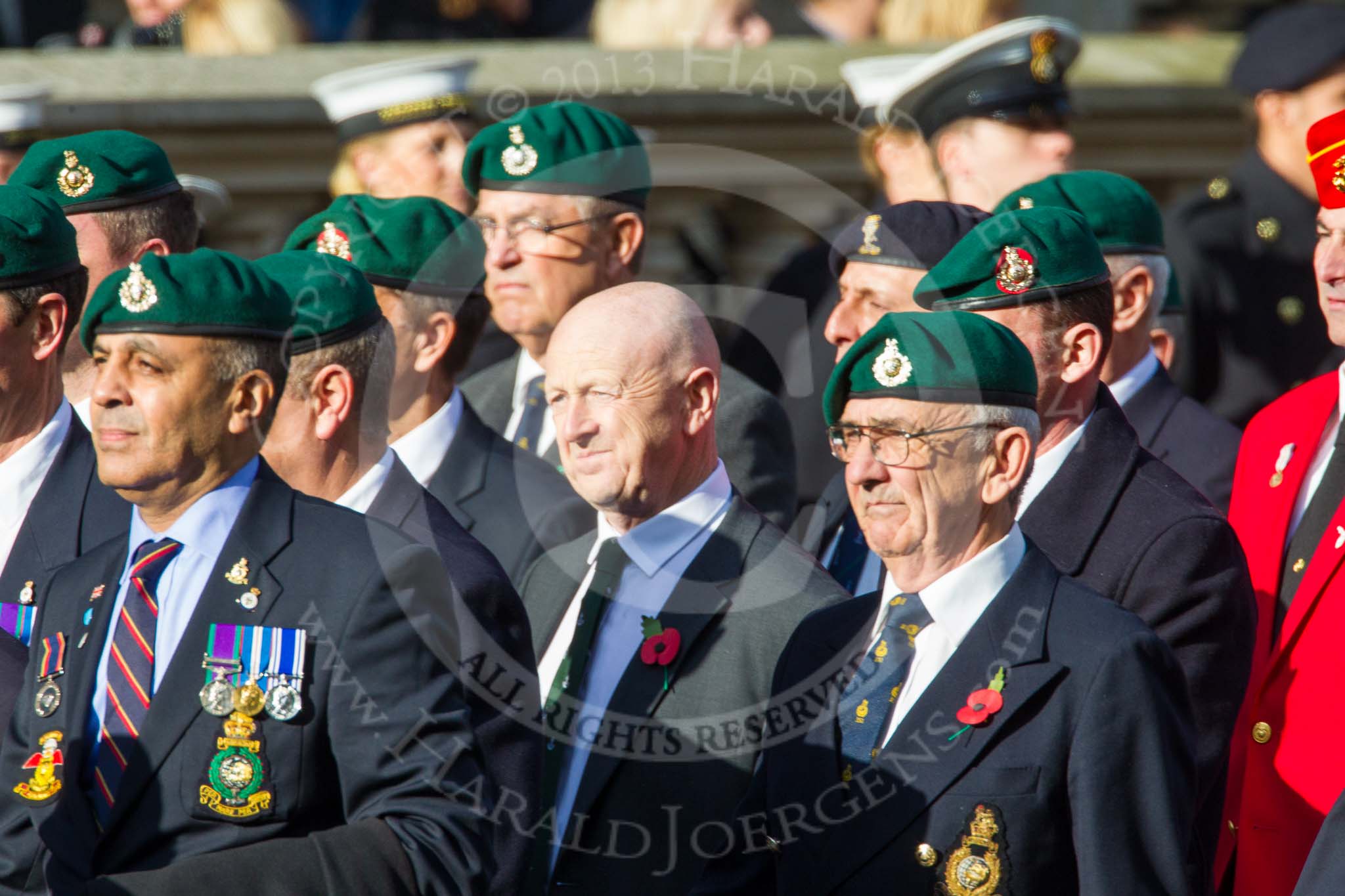 Remembrance Sunday at the Cenotaph in London 2014: Group E1 - Royal Marines Association.
Press stand opposite the Foreign Office building, Whitehall, London SW1,
London,
Greater London,
United Kingdom,
on 09 November 2014 at 11:49, image #541