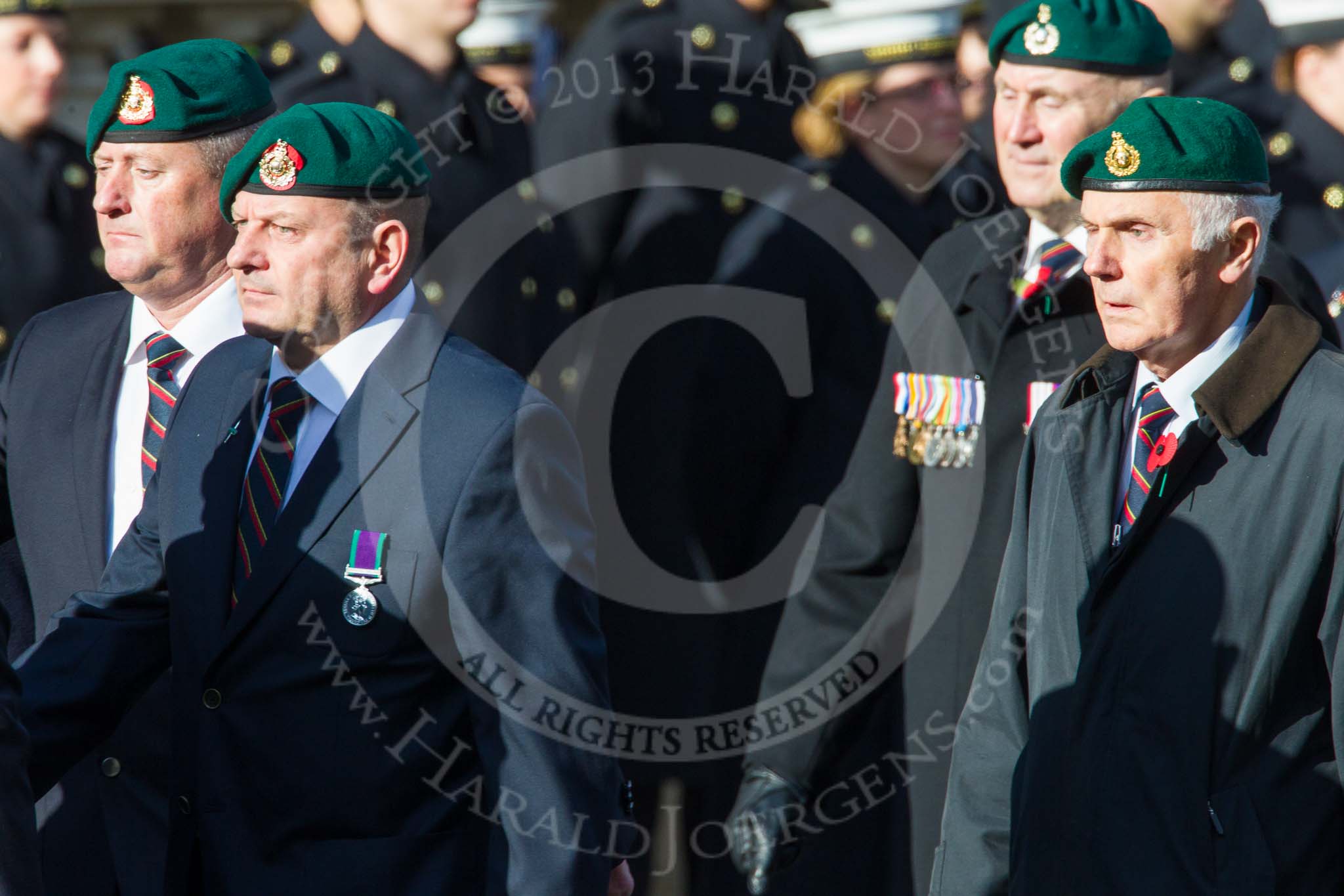 Remembrance Sunday at the Cenotaph in London 2014: Group E1 - Royal Marines Association.
Press stand opposite the Foreign Office building, Whitehall, London SW1,
London,
Greater London,
United Kingdom,
on 09 November 2014 at 11:49, image #551