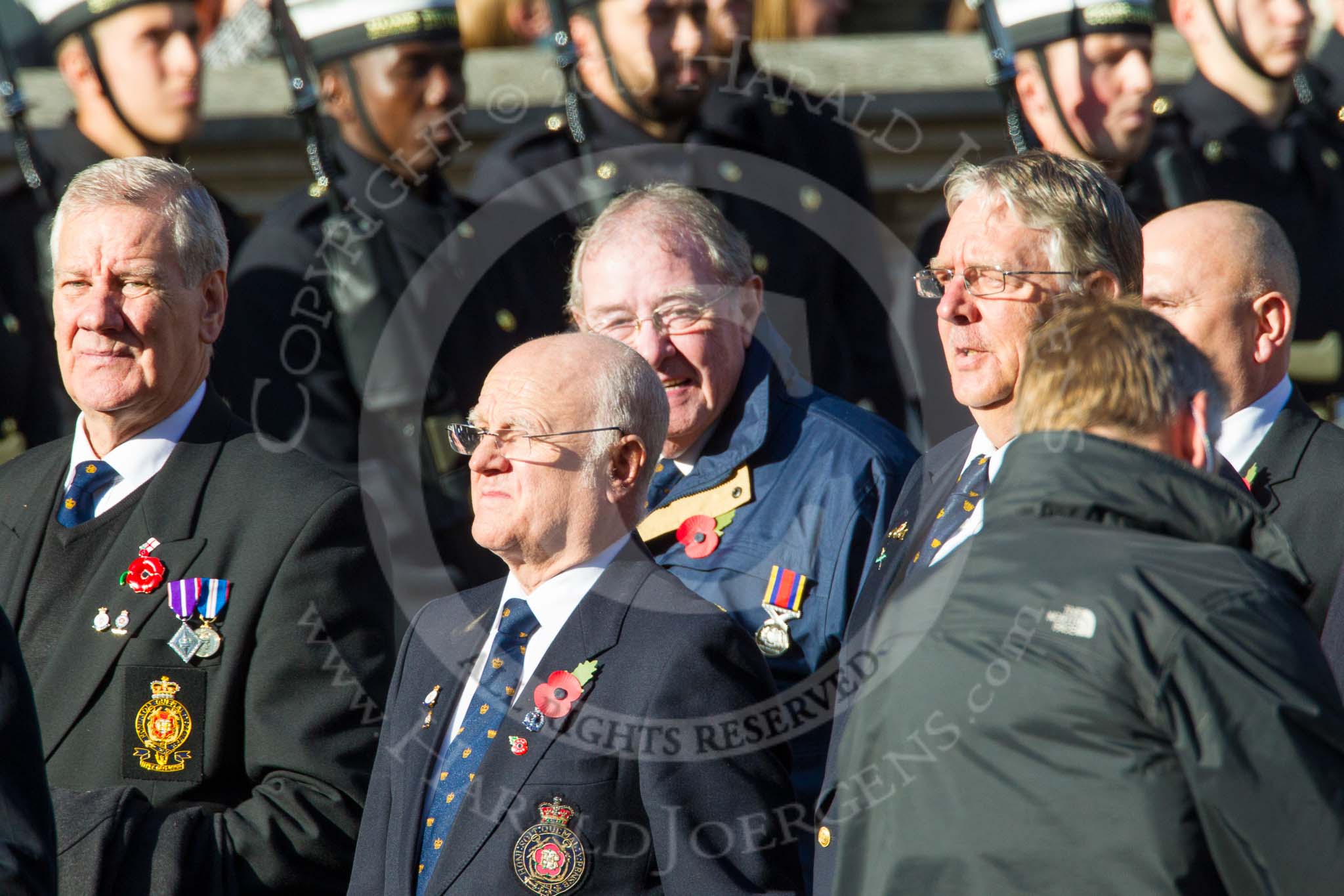Remembrance Sunday at the Cenotaph in London 2014: Group E35 - Association of Royal Yachtsmen.
Press stand opposite the Foreign Office building, Whitehall, London SW1,
London,
Greater London,
United Kingdom,
on 09 November 2014 at 11:54, image #833
