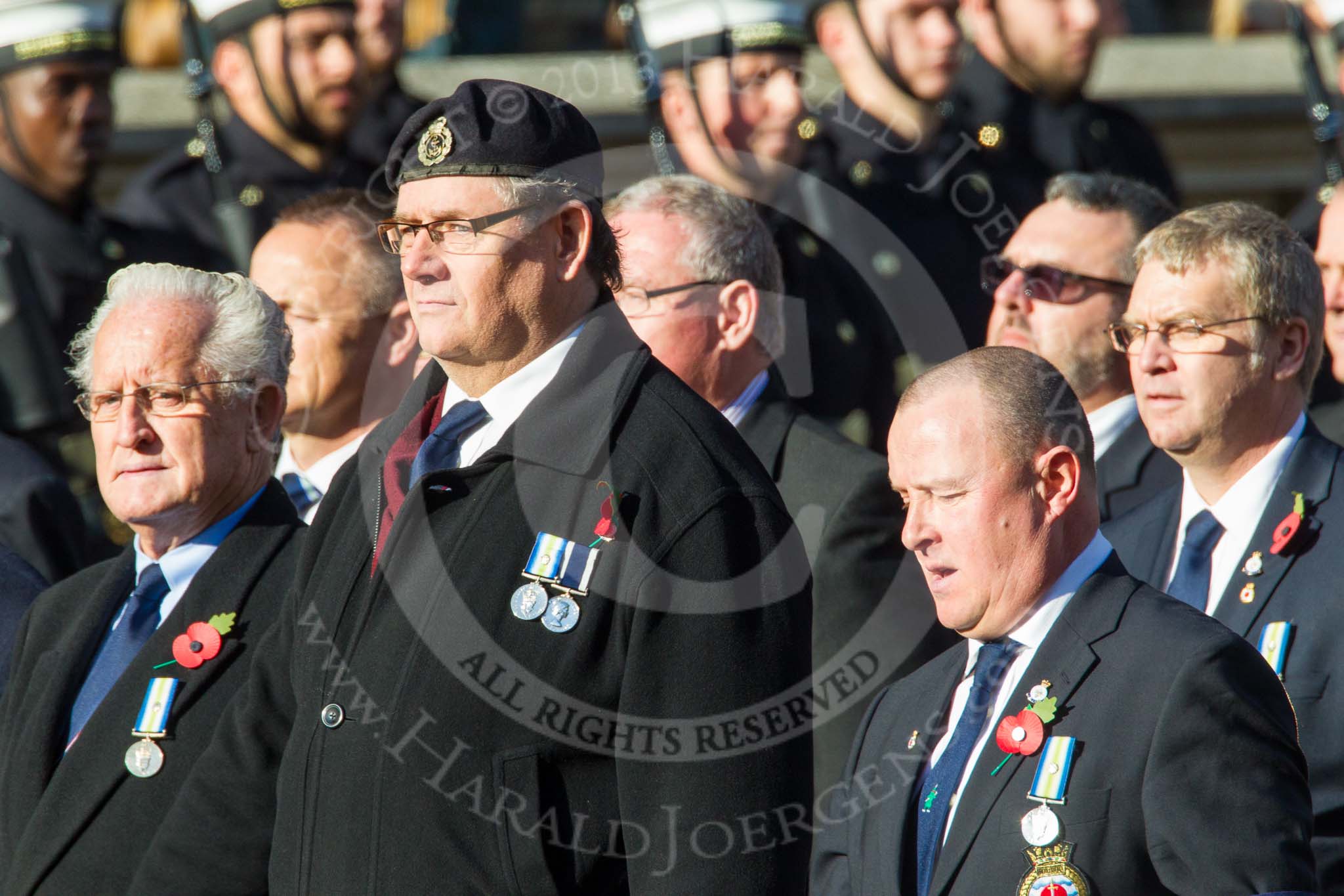 Remembrance Sunday at the Cenotaph in London 2014: Group E36 - Broadsword Association.
Press stand opposite the Foreign Office building, Whitehall, London SW1,
London,
Greater London,
United Kingdom,
on 09 November 2014 at 11:54, image #842