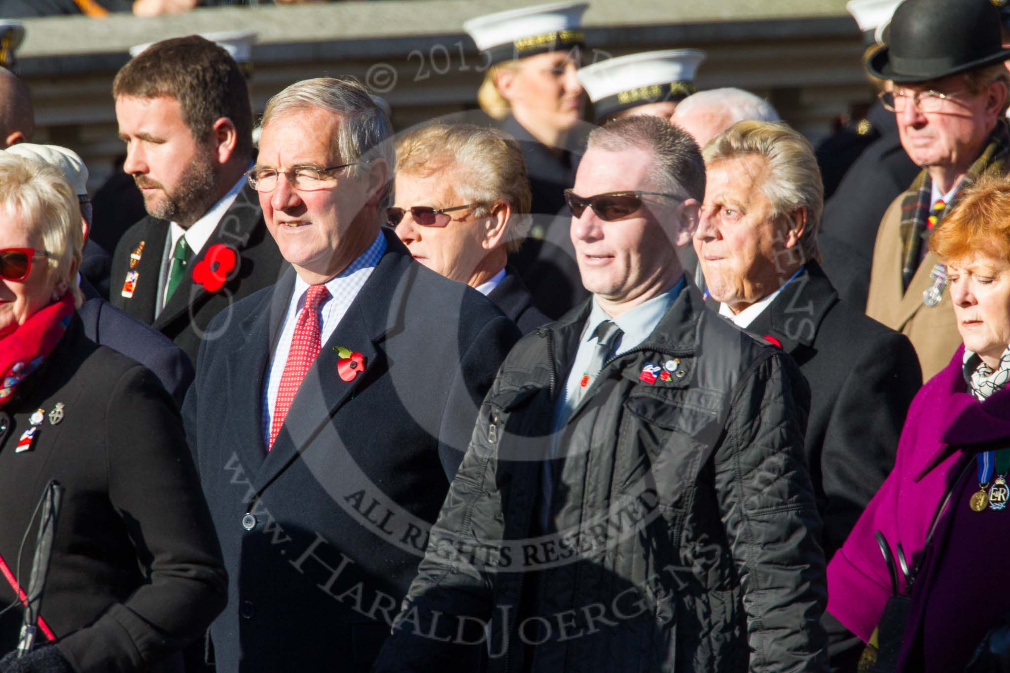 Remembrance Sunday at the Cenotaph in London 2014: Group A1 - Blind Veterans UK.
Press stand opposite the Foreign Office building, Whitehall, London SW1,
London,
Greater London,
United Kingdom,
on 09 November 2014 at 11:56, image #903