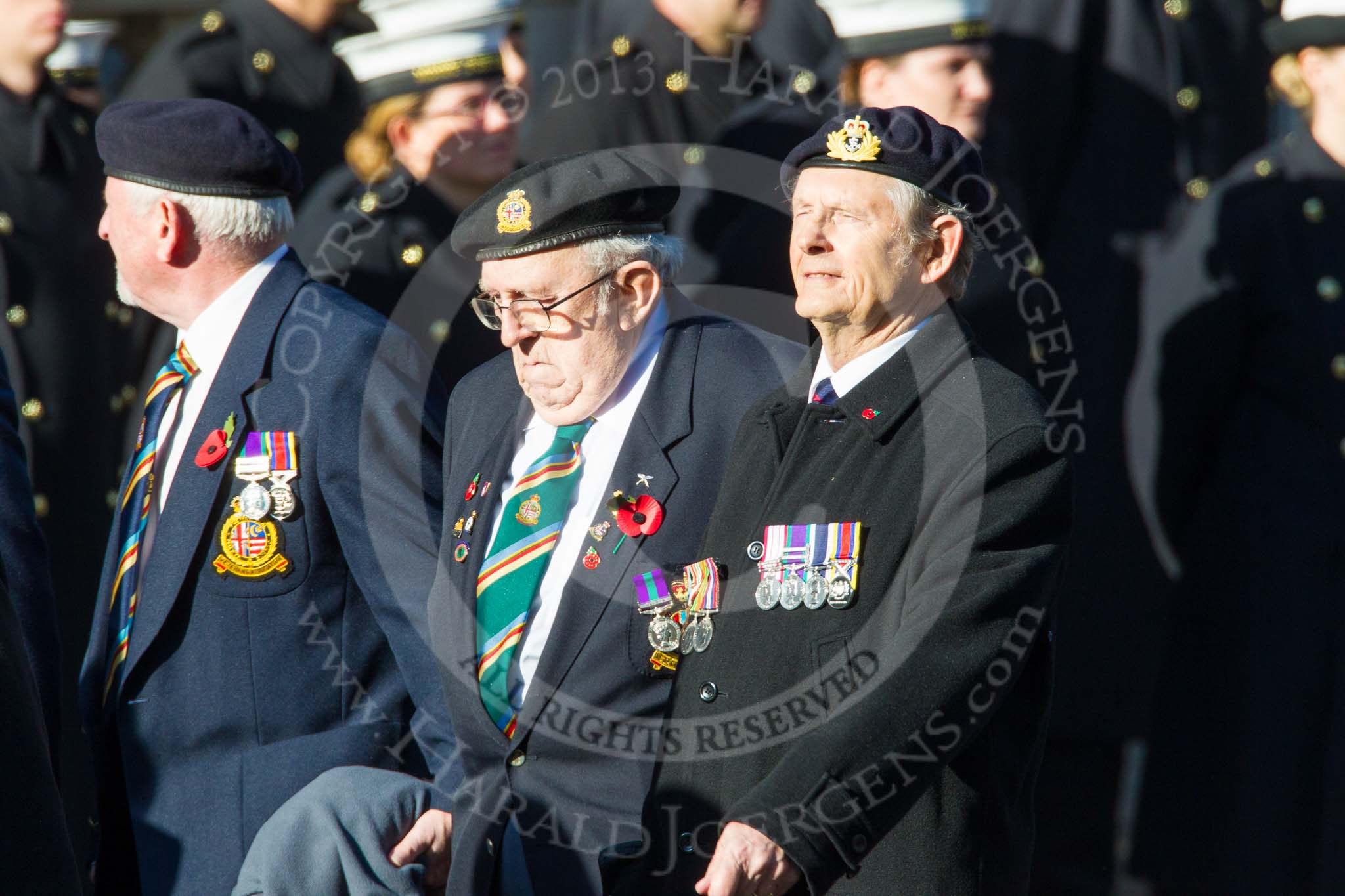 Remembrance Sunday at the Cenotaph in London 2014: Group F14 - National Malaya & Borneo Veterans Association.
Press stand opposite the Foreign Office building, Whitehall, London SW1,
London,
Greater London,
United Kingdom,
on 09 November 2014 at 11:58, image #1029