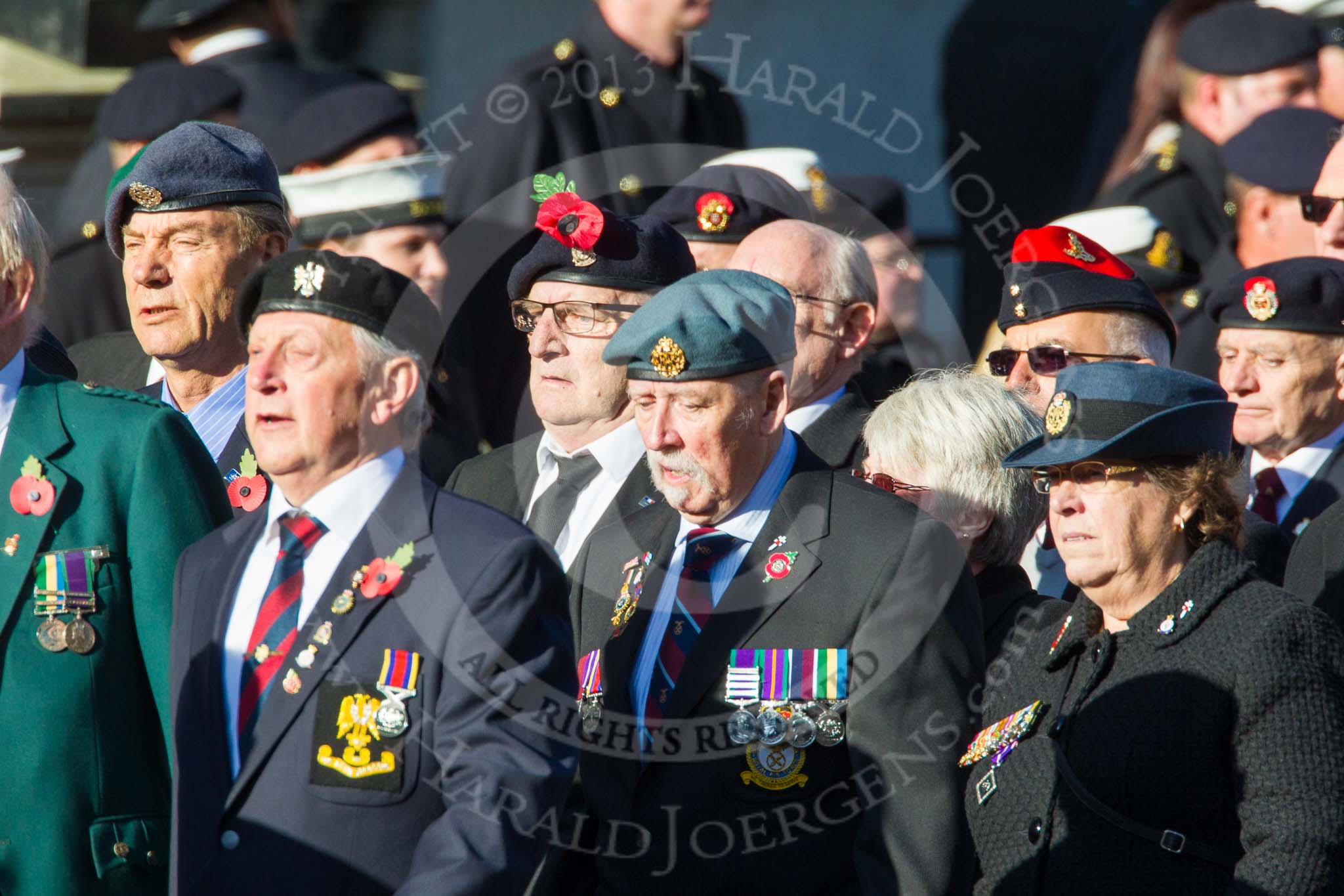 Remembrance Sunday at the Cenotaph in London 2014: Group F18 - Aden Veterans Association.
Press stand opposite the Foreign Office building, Whitehall, London SW1,
London,
Greater London,
United Kingdom,
on 09 November 2014 at 11:59, image #1075