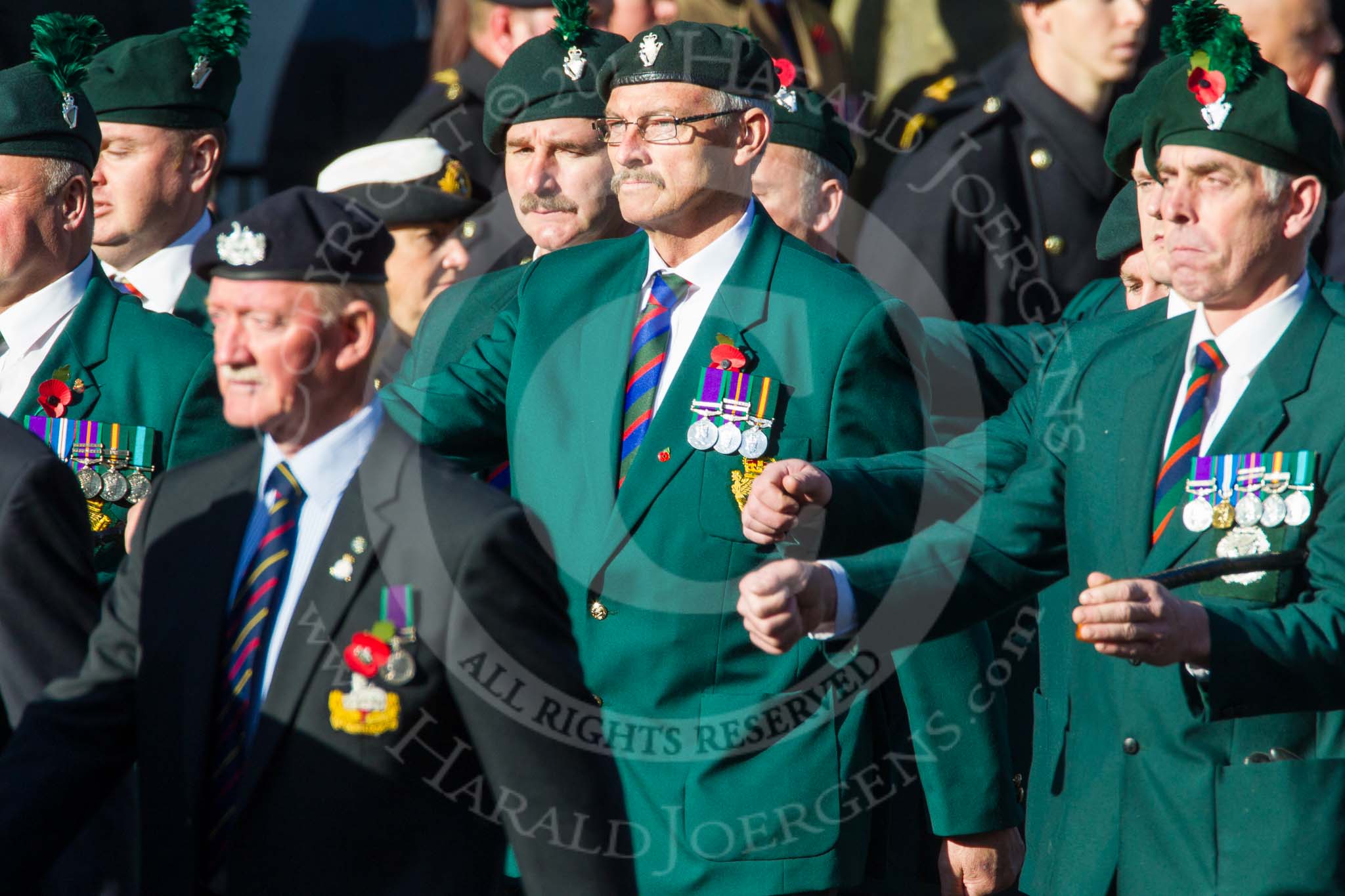 Remembrance Sunday at the Cenotaph in London 2014: Group A4 - Royal Irish Regiment Association..
Press stand opposite the Foreign Office building, Whitehall, London SW1,
London,
Greater London,
United Kingdom,
on 09 November 2014 at 12:00, image #1131