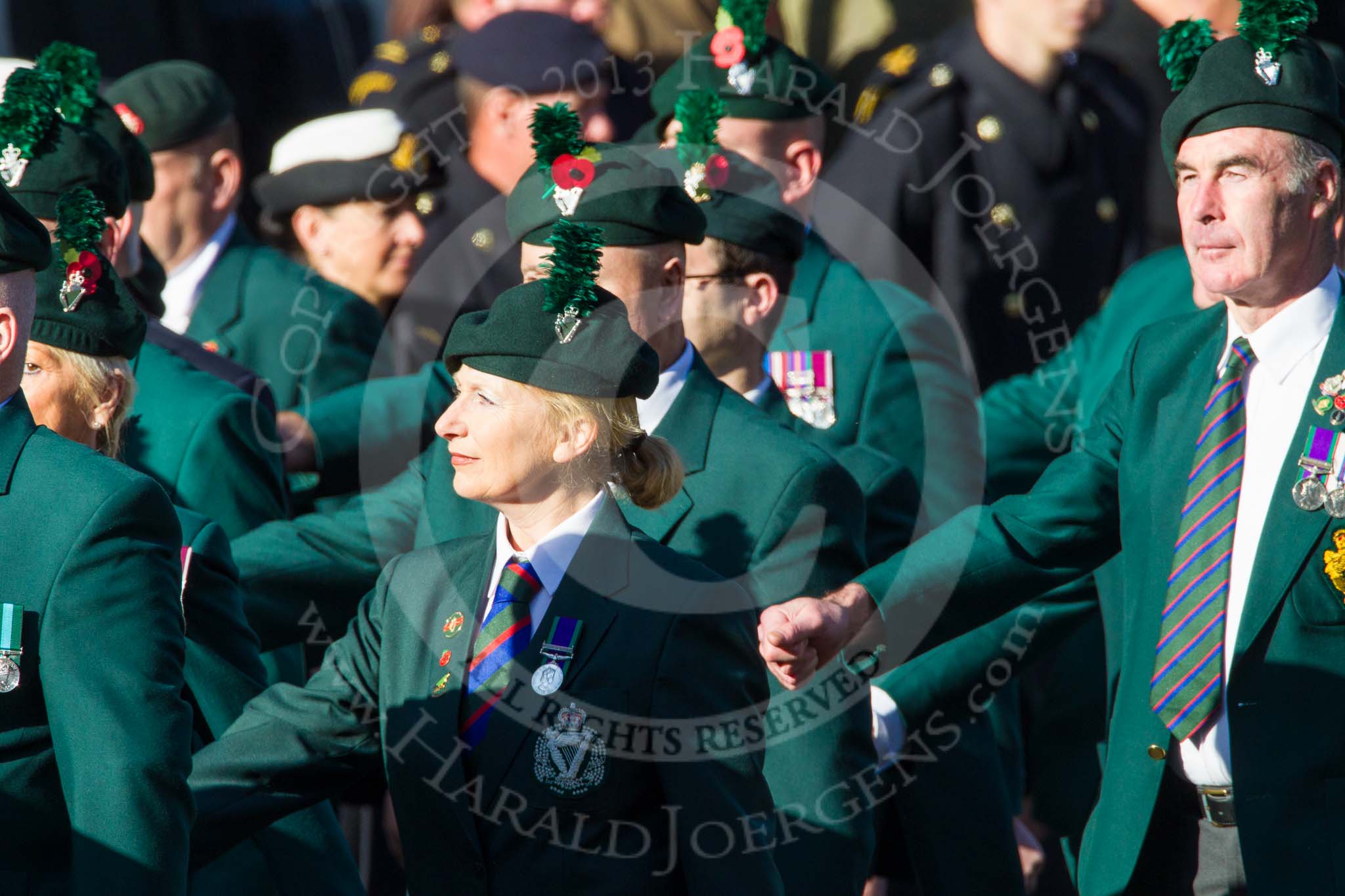 Remembrance Sunday at the Cenotaph in London 2014: Group A4 - Royal Irish Regiment Association..
Press stand opposite the Foreign Office building, Whitehall, London SW1,
London,
Greater London,
United Kingdom,
on 09 November 2014 at 12:00, image #1136