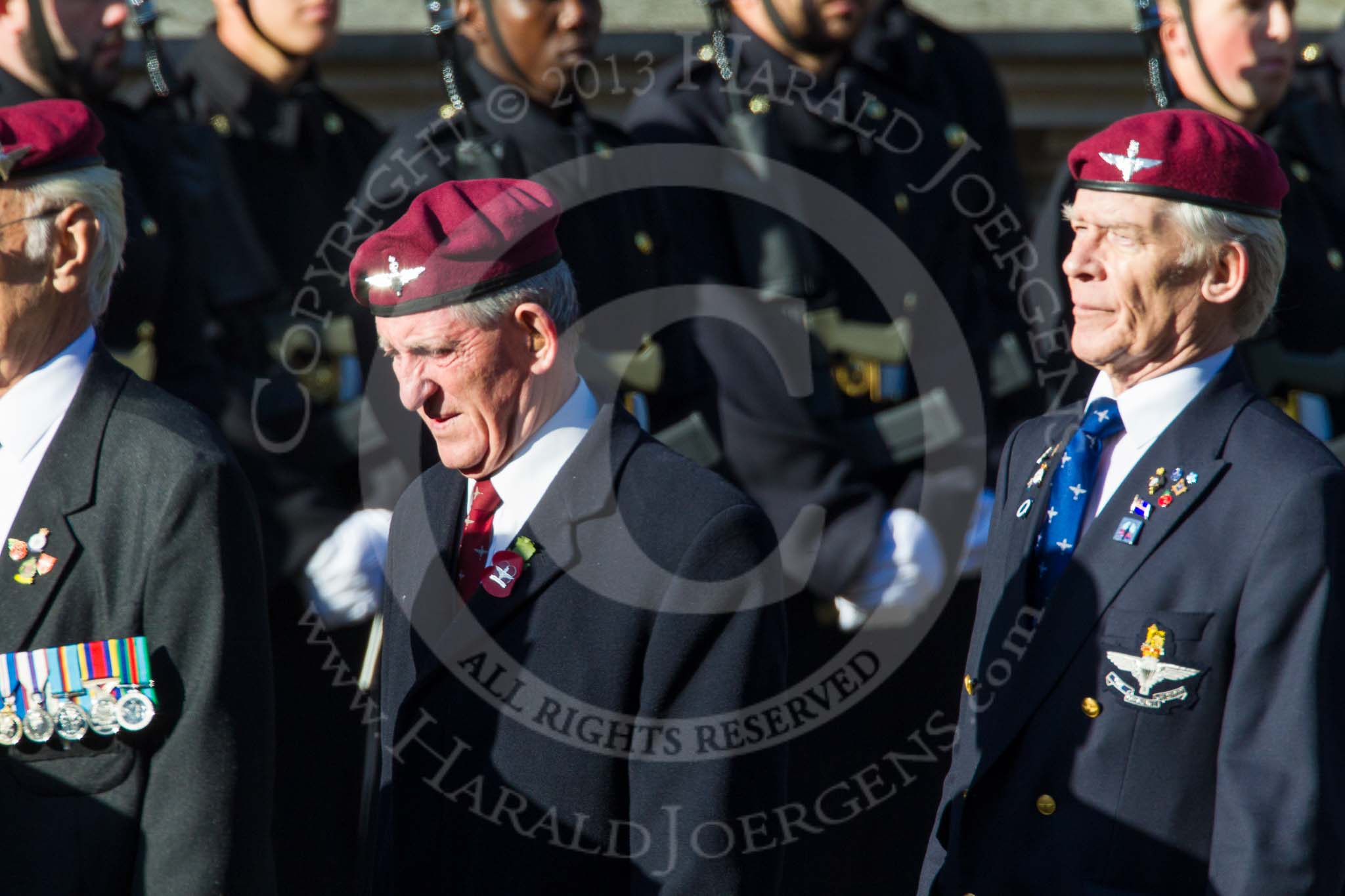 Remembrance Sunday at the Cenotaph in London 2014: Group A10 - Parachute Regimental Association.
Press stand opposite the Foreign Office building, Whitehall, London SW1,
London,
Greater London,
United Kingdom,
on 09 November 2014 at 12:02, image #1240
