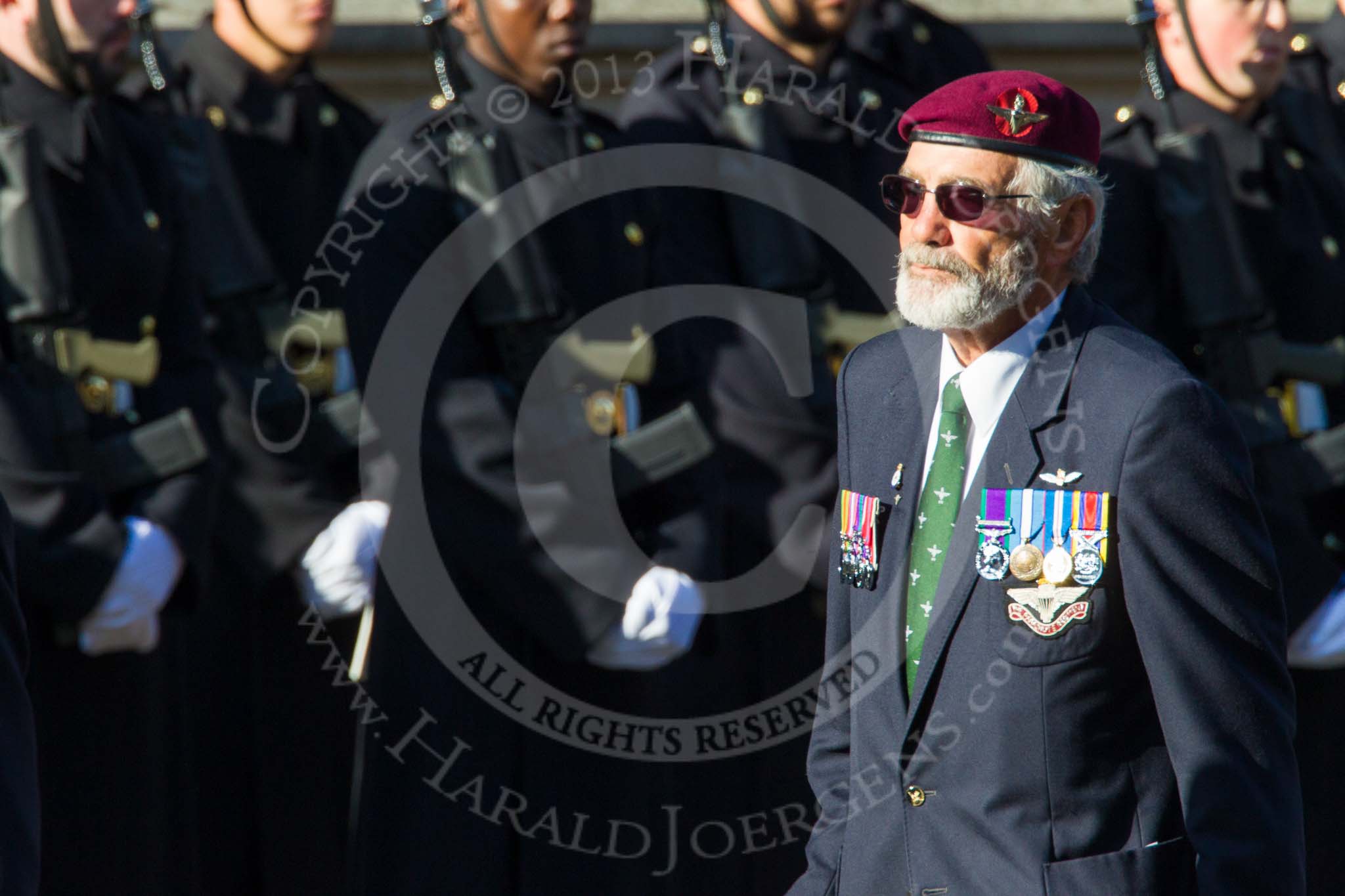 Remembrance Sunday at the Cenotaph in London 2014: Group A10 - Parachute Regimental Association.
Press stand opposite the Foreign Office building, Whitehall, London SW1,
London,
Greater London,
United Kingdom,
on 09 November 2014 at 12:02, image #1242