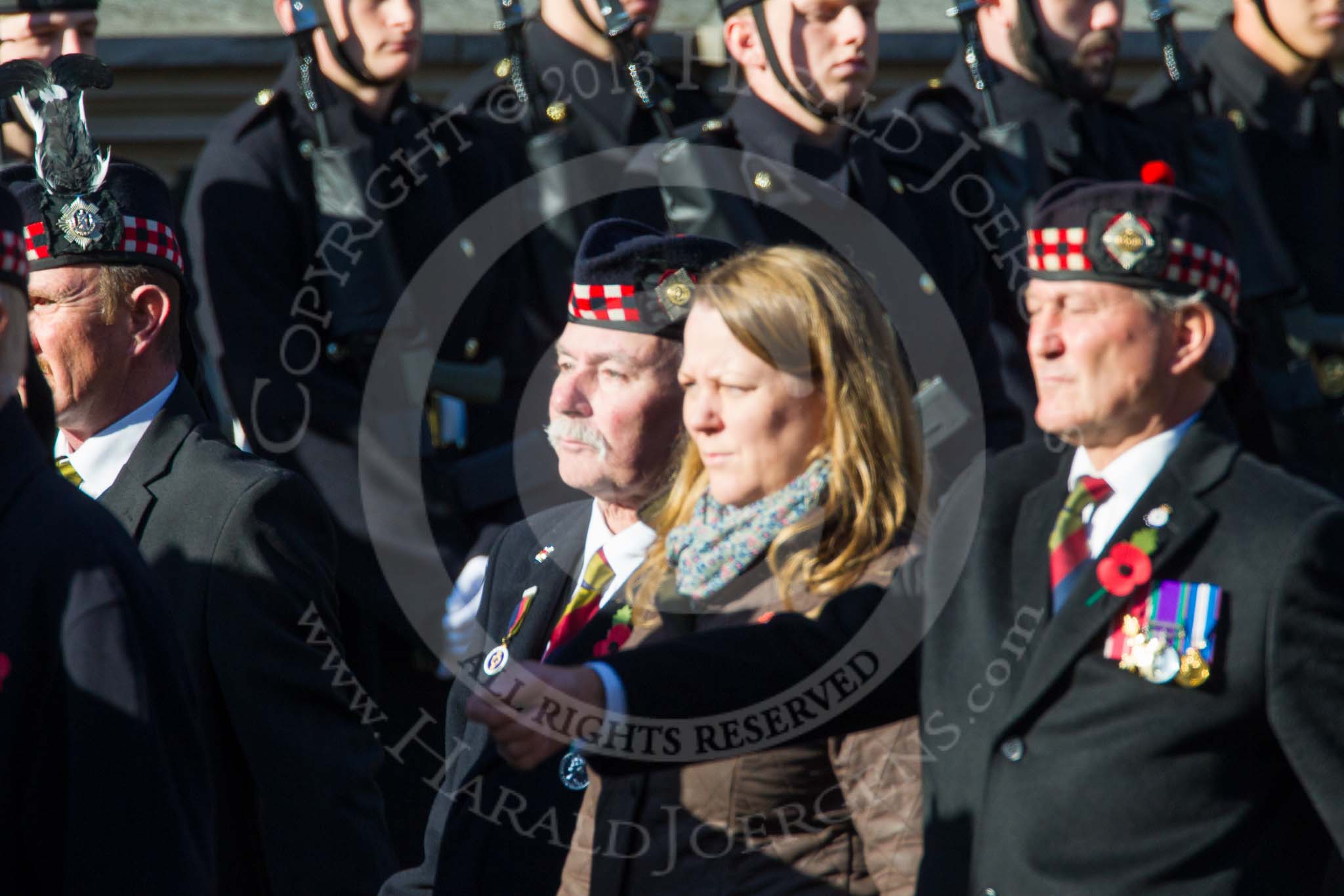 Remembrance Sunday at the Cenotaph in London 2014: Group A11 - Royal Scots Regimental Association.
Press stand opposite the Foreign Office building, Whitehall, London SW1,
London,
Greater London,
United Kingdom,
on 09 November 2014 at 12:02, image #1251