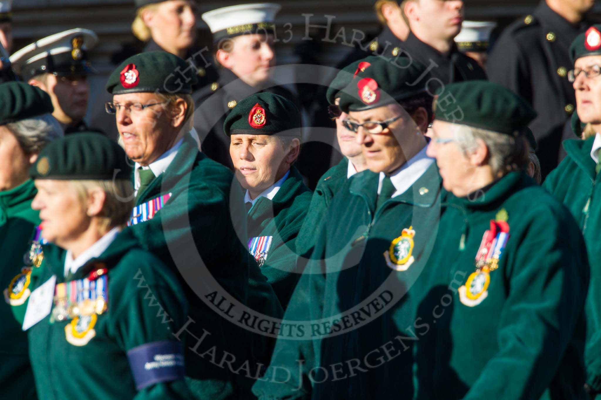 Remembrance Sunday at the Cenotaph in London 2014: Group B2 - Women's Royal Army Corps Association.
Press stand opposite the Foreign Office building, Whitehall, London SW1,
London,
Greater London,
United Kingdom,
on 09 November 2014 at 12:06, image #1500