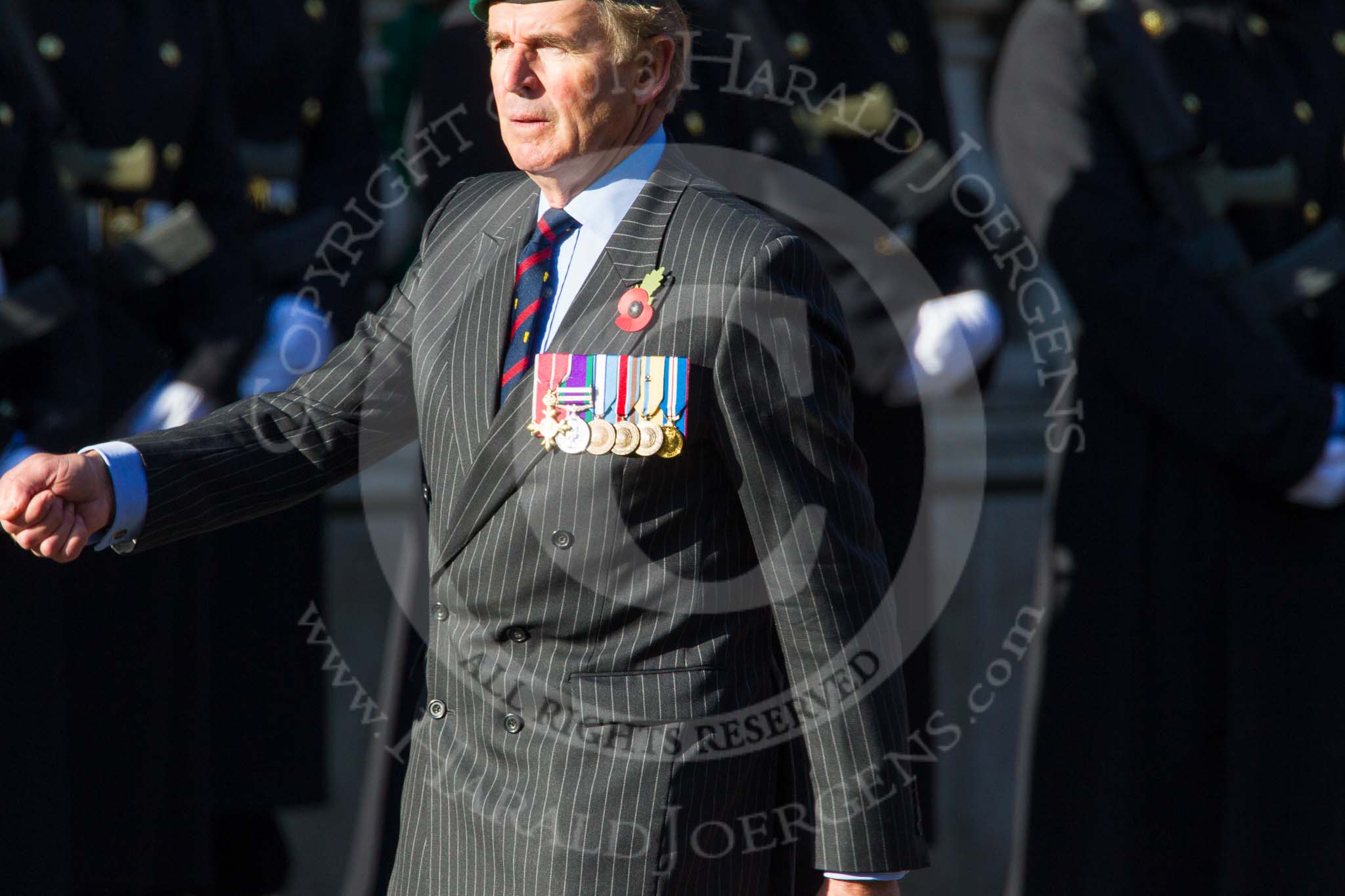 Remembrance Sunday at the Cenotaph in London 2014: Group B8 - Royal Engineers Association.
Press stand opposite the Foreign Office building, Whitehall, London SW1,
London,
Greater London,
United Kingdom,
on 09 November 2014 at 12:08, image #1572