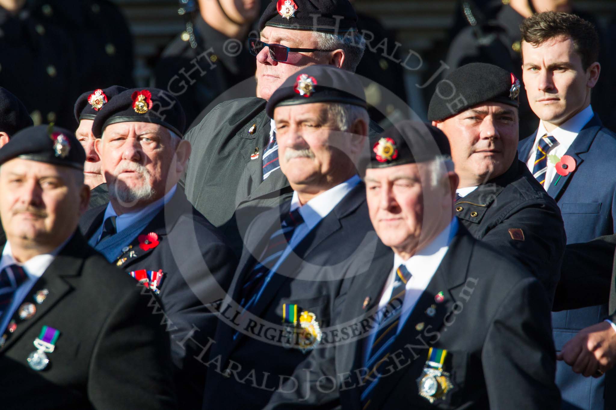 Remembrance Sunday at the Cenotaph in London 2014: Group B13 - Royal Army Service Corps & Royal Corps of Transport Association.
Press stand opposite the Foreign Office building, Whitehall, London SW1,
London,
Greater London,
United Kingdom,
on 09 November 2014 at 12:09, image #1648