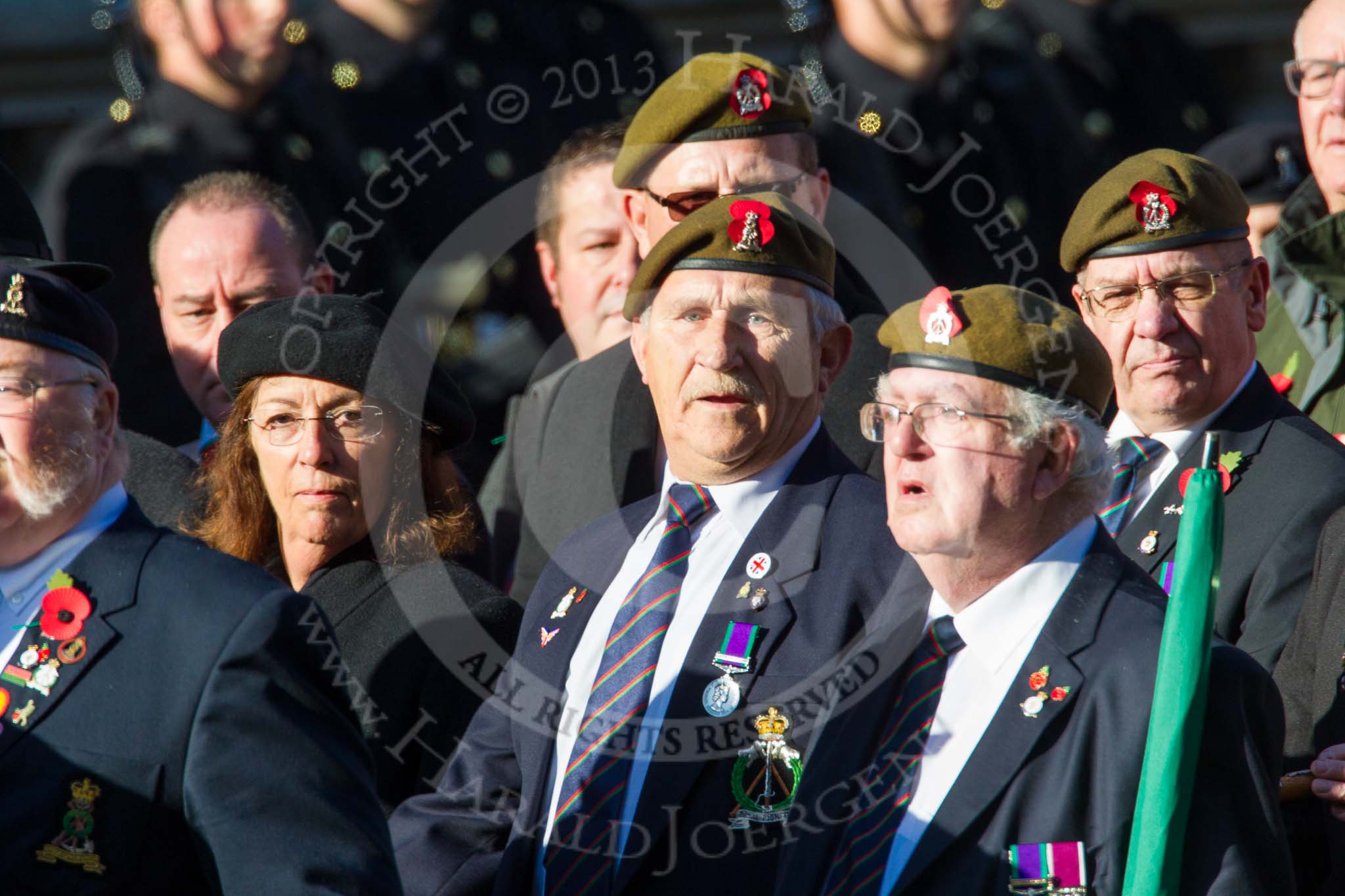 Remembrance Sunday at the Cenotaph in London 2014: Group B16 - Royal Pioneer Corps Association.
Press stand opposite the Foreign Office building, Whitehall, London SW1,
London,
Greater London,
United Kingdom,
on 09 November 2014 at 12:09, image #1685