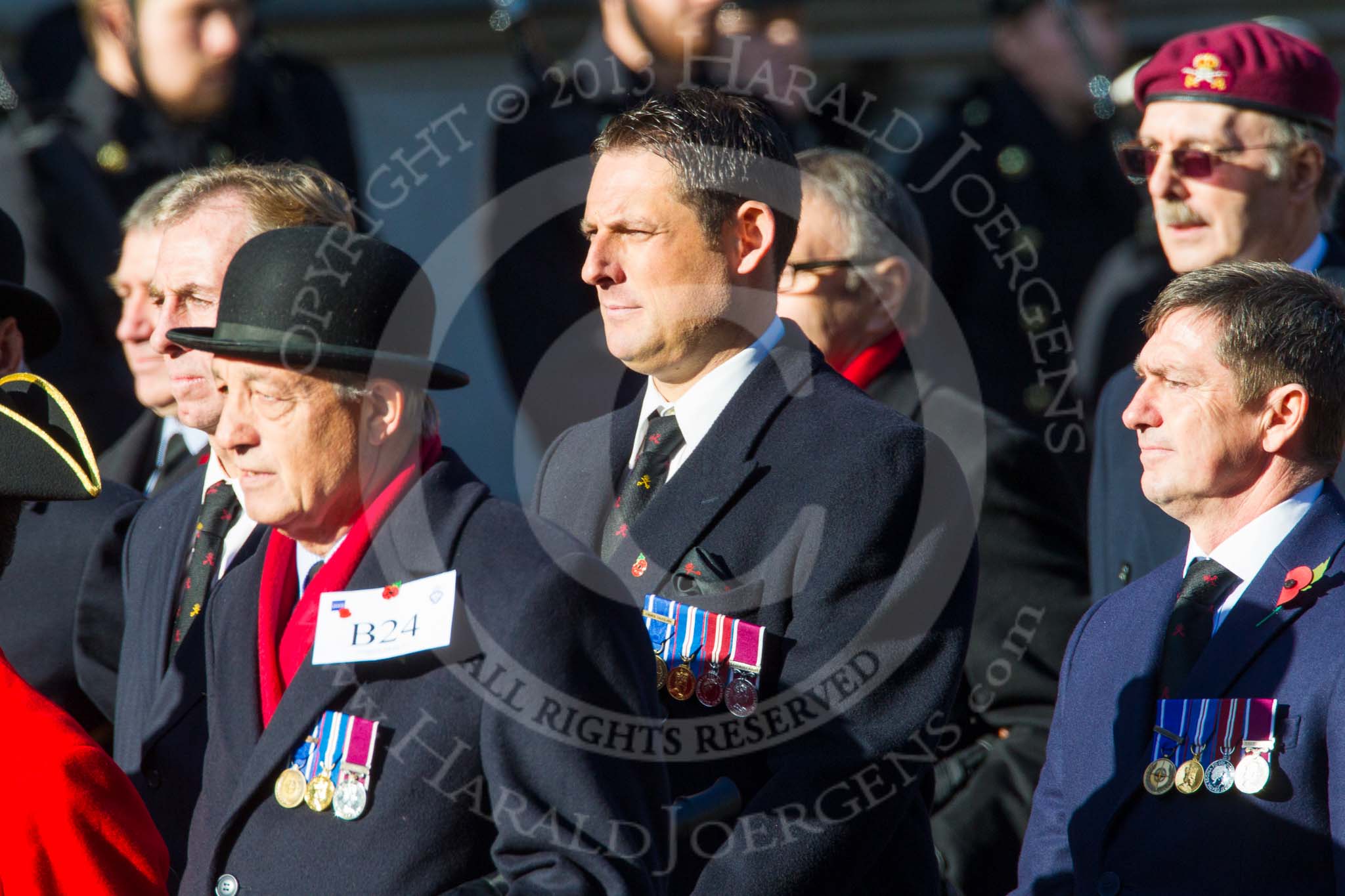 Remembrance Sunday at the Cenotaph in London 2014: Group B24 - Royal Army Physical Training Corps.
Press stand opposite the Foreign Office building, Whitehall, London SW1,
London,
Greater London,
United Kingdom,
on 09 November 2014 at 12:11, image #1781