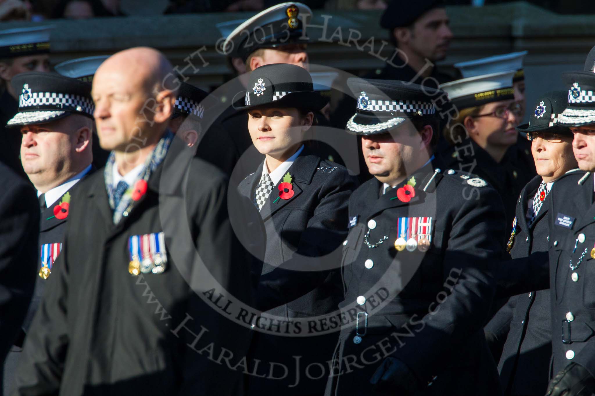 Remembrance Sunday at the Cenotaph in London 2014: Group M12 - Metropolitan Special Constabulary.
Press stand opposite the Foreign Office building, Whitehall, London SW1,
London,
Greater London,
United Kingdom,
on 09 November 2014 at 12:16, image #2057