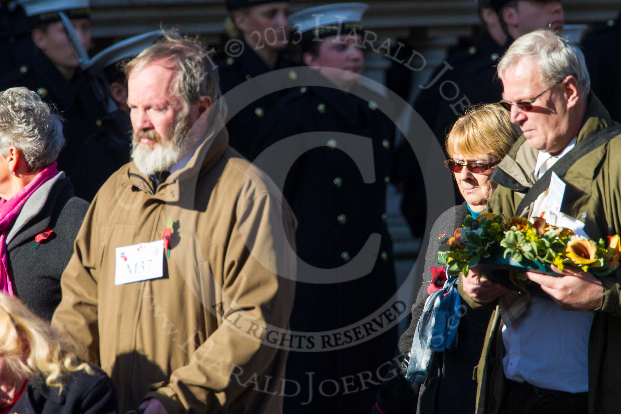 Remembrance Sunday at the Cenotaph in London 2014: Group M37 - Shot at Dawn Pardons Campaign.
Press stand opposite the Foreign Office building, Whitehall, London SW1,
London,
Greater London,
United Kingdom,
on 09 November 2014 at 12:19, image #2270