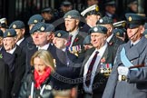 Remembrance Sunday at the Cenotaph in London 2014: Group C2 - Royal Air Force Regiment Association.
Press stand opposite the Foreign Office building, Whitehall, London SW1,
London,
Greater London,
United Kingdom,
on 09 November 2014 at 11:38, image #64
