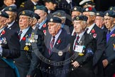 Remembrance Sunday at the Cenotaph in London 2014: Group C5 - National Service (Royal Air Force) Association.
Press stand opposite the Foreign Office building, Whitehall, London SW1,
London,
Greater London,
United Kingdom,
on 09 November 2014 at 11:39, image #102