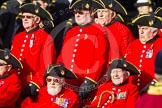 Remembrance Sunday at the Cenotaph in London 2014: Group C26 - Royal Hospital Chelsea.
Press stand opposite the Foreign Office building, Whitehall, London SW1,
London,
Greater London,
United Kingdom,
on 09 November 2014 at 11:42, image #236