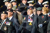 Remembrance Sunday at the Cenotaph in London 2014: Group D5 - Not Forgotten Association.
Press stand opposite the Foreign Office building, Whitehall, London SW1,
London,
Greater London,
United Kingdom,
on 09 November 2014 at 11:43, image #303
