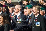 Remembrance Sunday at the Cenotaph in London 2014: Group D19 - South Atlantic Medal Association.
Press stand opposite the Foreign Office building, Whitehall, London SW1,
London,
Greater London,
United Kingdom,
on 09 November 2014 at 11:46, image #398