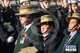 Remembrance Sunday at the Cenotaph in London 2014: Group D25 - Gurkha Brigade Association.
Press stand opposite the Foreign Office building, Whitehall, London SW1,
London,
Greater London,
United Kingdom,
on 09 November 2014 at 11:47, image #462