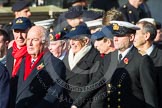 Remembrance Sunday at the Cenotaph in London 2014: Group E3 - Merchant Navy Association.
Press stand opposite the Foreign Office building, Whitehall, London SW1,
London,
Greater London,
United Kingdom,
on 09 November 2014 at 11:50, image #602
