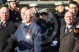 Remembrance Sunday at the Cenotaph in London 2014: Group E8 - Fleet Air Arm Junglie Association.
Press stand opposite the Foreign Office building, Whitehall, London SW1,
London,
Greater London,
United Kingdom,
on 09 November 2014 at 11:51, image #653