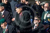 Remembrance Sunday at the Cenotaph in London 2014: Group A1 - Blind Veterans UK.
Press stand opposite the Foreign Office building, Whitehall, London SW1,
London,
Greater London,
United Kingdom,
on 09 November 2014 at 11:56, image #929