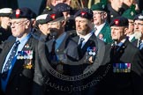 Remembrance Sunday at the Cenotaph in London 2014: Group A3 - The Rifles & Royal Gloucestershire, Berkshire & Wiltshire Regimental Association.
Press stand opposite the Foreign Office building, Whitehall, London SW1,
London,
Greater London,
United Kingdom,
on 09 November 2014 at 11:59, image #1127