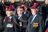 Remembrance Sunday at the Cenotaph in London 2014: Group A10 - Parachute Regimental Association.
Press stand opposite the Foreign Office building, Whitehall, London SW1,
London,
Greater London,
United Kingdom,
on 09 November 2014 at 12:01, image #1216