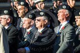 Remembrance Sunday at the Cenotaph in London 2014: Group A16 - London Scottish Regimental Association.
Press stand opposite the Foreign Office building, Whitehall, London SW1,
London,
Greater London,
United Kingdom,
on 09 November 2014 at 12:03, image #1303