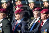 Remembrance Sunday at the Cenotaph in London 2014: Group A21- 4 Company Association (Parachute Regiment).
Press stand opposite the Foreign Office building, Whitehall, London SW1,
London,
Greater London,
United Kingdom,
on 09 November 2014 at 12:04, image #1342