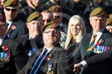 Remembrance Sunday at the Cenotaph in London 2014: Group A34 - The Duke of Lancaster's Regimental Association.
Press stand opposite the Foreign Office building, Whitehall, London SW1,
London,
Greater London,
United Kingdom,
on 09 November 2014 at 12:05, image #1432
