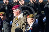 Remembrance Sunday at the Cenotaph in London 2014: Group A34 - The Duke of Lancaster's Regimental Association.
Press stand opposite the Foreign Office building, Whitehall, London SW1,
London,
Greater London,
United Kingdom,
on 09 November 2014 at 12:05, image #1449