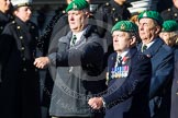 Remembrance Sunday at the Cenotaph in London 2014: Group B1 - Intelligence Corps Association.
Press stand opposite the Foreign Office building, Whitehall, London SW1,
London,
Greater London,
United Kingdom,
on 09 November 2014 at 12:06, image #1481