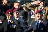 Remembrance Sunday at the Cenotaph in London 2014: Group B10 - Airborne Engineers Association.
Press stand opposite the Foreign Office building, Whitehall, London SW1,
London,
Greater London,
United Kingdom,
on 09 November 2014 at 12:08, image #1604